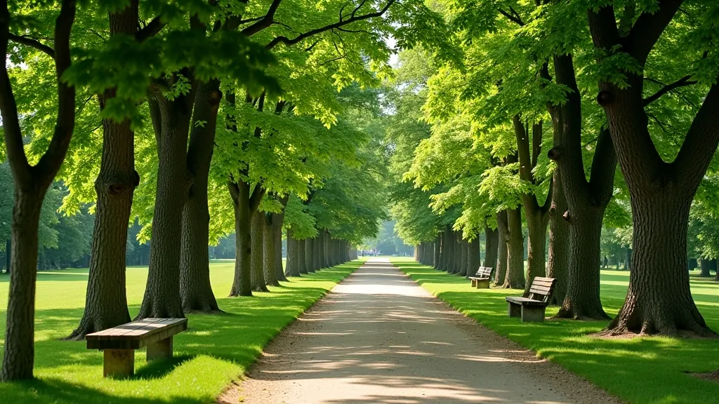 Turaidas pils parks ar skaņējošiem kokiem, ceļiem un atpūtas soliem, senioru draudzīga vide vasaras laikā